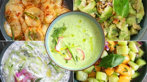 recettes fraicheur  base de concombre en video pankaj blog