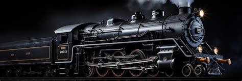 Premium AI Image | Steam locomotive side view black background