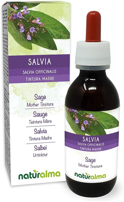 Salvia Salvia Officinalis Foglie Tintura Madre Analcoolica Naturalma