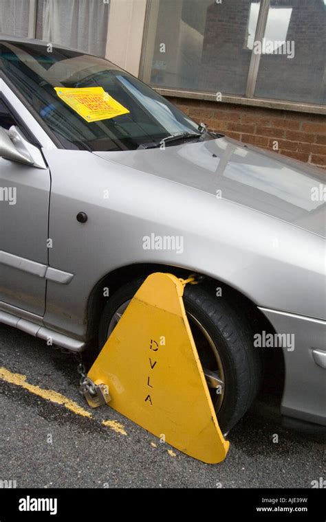 Car Wheel Clamp Government Agencies Untaxed Denver Boot Yellow