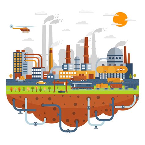 Factories Clipart Industrial City Factories Industrial City