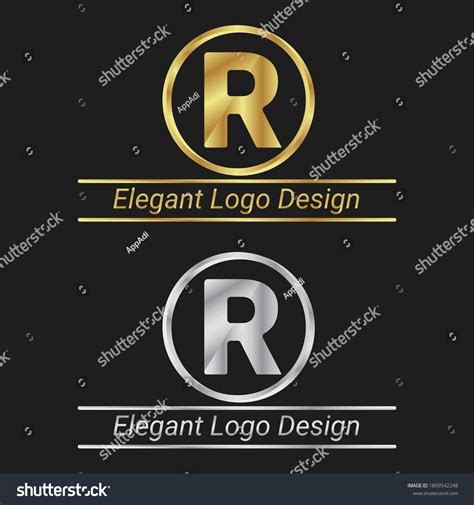 Letter R Elegant Logo Elegant Logo Stock Vector Royalty Free