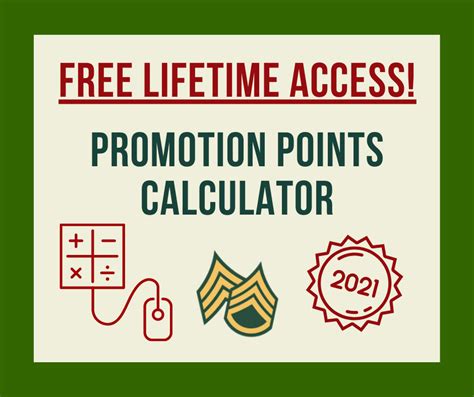 Army Promotion Points Calculator Worksheets Library