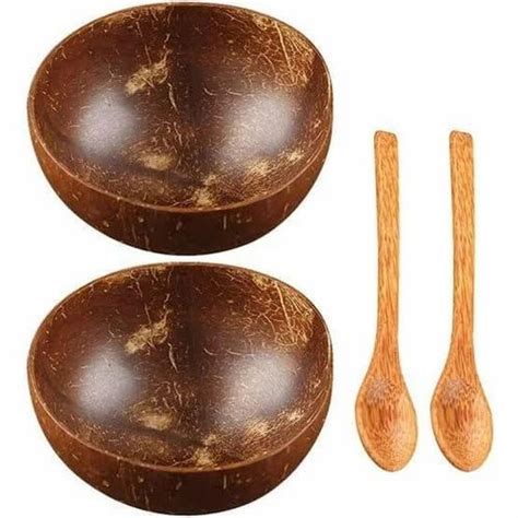 Brown Oval Polished Coconut Shell Bowl Ml Box At Rs Piece In