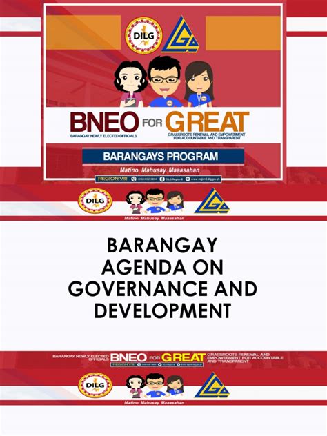 17barangay Agenda On Governance And Development Pdf