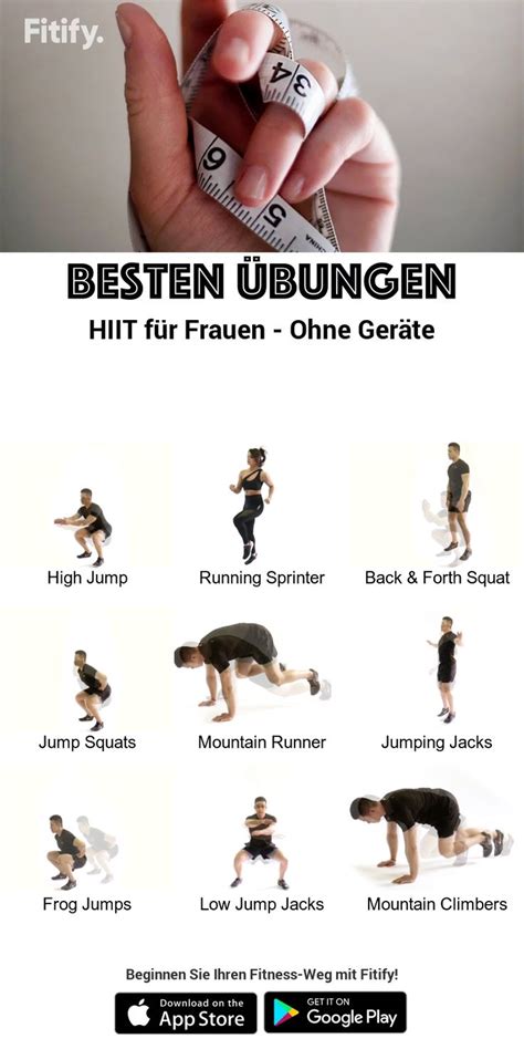 Besten Übungen HIIT für Frauen Ohne Geräte Hochintensive