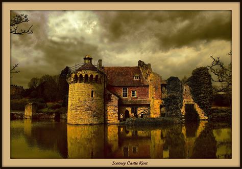 Wallpaper Landscape Painting Lake Water Building England Castle