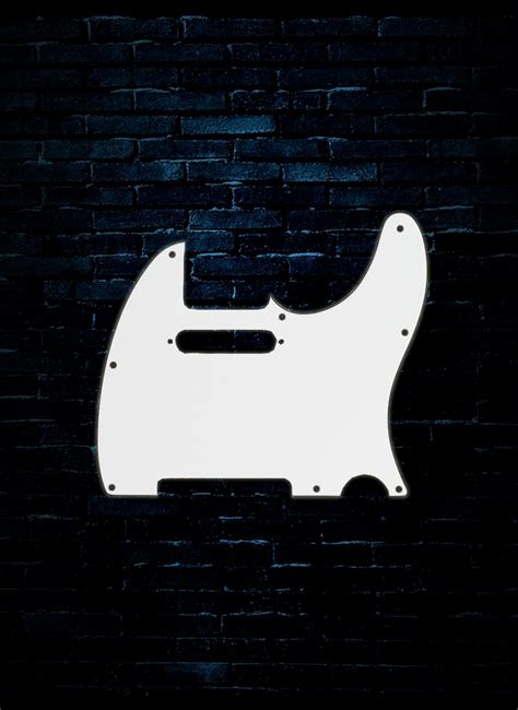 Fender 8 Hole Mount Multi Ply Telecaster Pickguard White