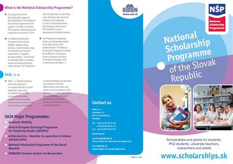 National Scholarship Programme Of The Slovak Republic AkademiaPZ