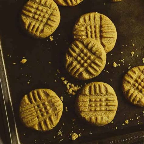 Vegan Peanut Butter Cookies 1 Bowl 3 Ingredients Shane And Simple Vegan Peanut Butter