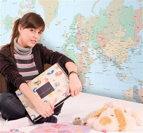 World Map Time Zones Wall Sticker - TenStickers