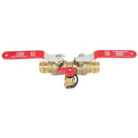 P Isolation Drain Valve Red White Valve Corp