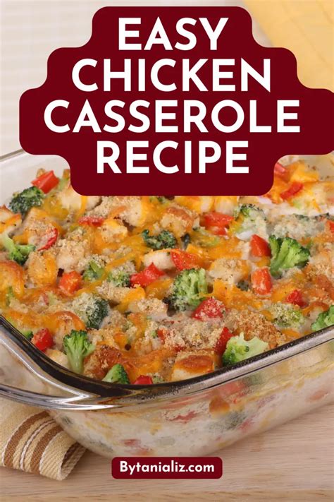 Quick And Easy Chicken Casserole Recipe By Tania Liz