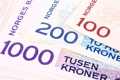 Norwegian Krone Notes Bundles Stack Stock Image Image Of Capital