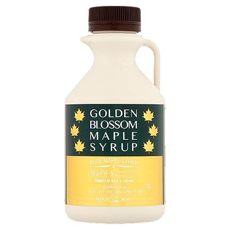 Golden Blossom Pure Maple Syrup 16 9 Fl Oz Shoprite