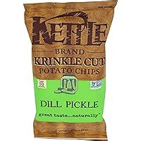 Amazon Kettle Brand Potato Chips Krinkle Cut Dill Pickle Kettle