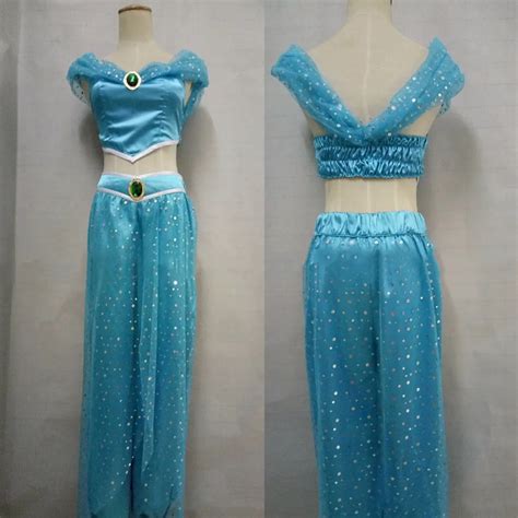 Adults Dress Costume Cosplay Aladdin Princess Jasmine Fancy Skirt