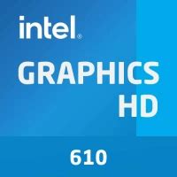 Intel HD Graphics 610 - Характеристики, тесты и сравнения