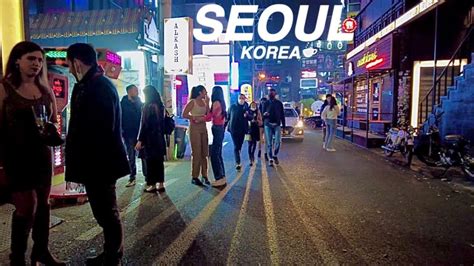 K Friday Night Walking In Hongdae Club Streets Walking Tour Seoul