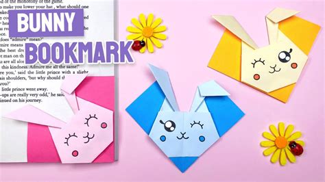 How To Make An Origami Bunny Bookmark Corner Bookmark Ideas Youtube