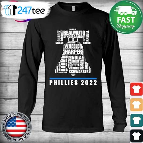 Philadelphia Phillies Team Name Logo Phillies 2022 Shirt 247teeshirt