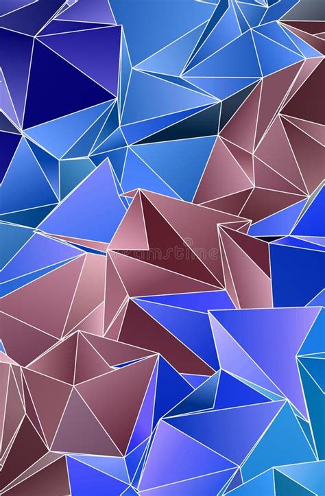 Triangulated Texture Design Polygonal Geometrical Pattern Triangular