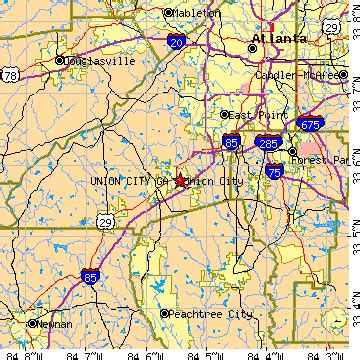 Union City, Georgia (GA) ~ population data, races, housing & economy