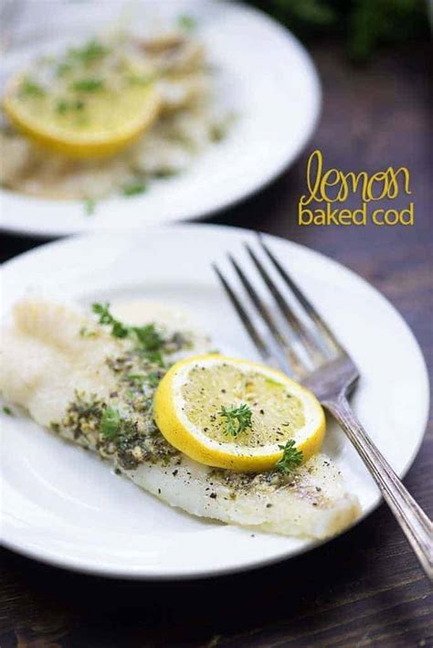 Lemon Baked Cod Recipe - perfect for a quick weeknight meal!