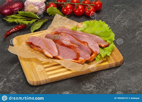 Sliced Smoked Duck Breast Served Salad Stock Image Image Of Meal