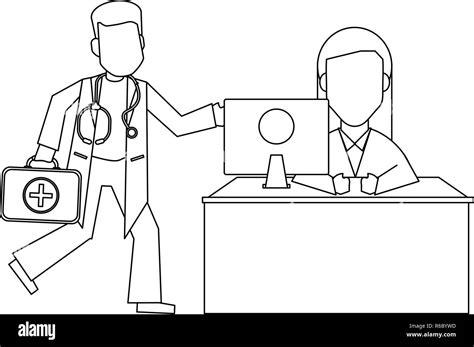 Doctors Office Clipart Black And White Free