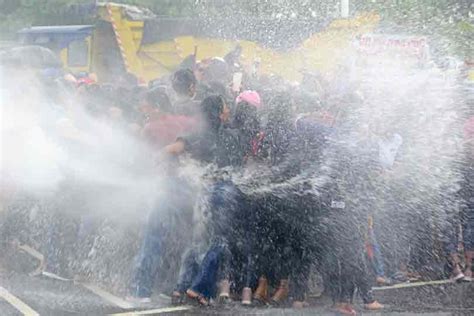 Water Cannons To Disperse Npp Womens Protest Caption Story Daily