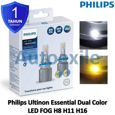 Jual Philips Ultinon Essential LED Fog H8 H11 H16 Dual Color CCT 6500K