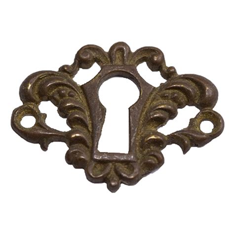 Brass Keyhole Furniture Escutcheon