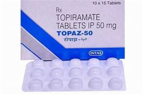 Topaz 50 Tablet Topiramate 50mg At ₹ 230stripe Antiepileptic Drugs