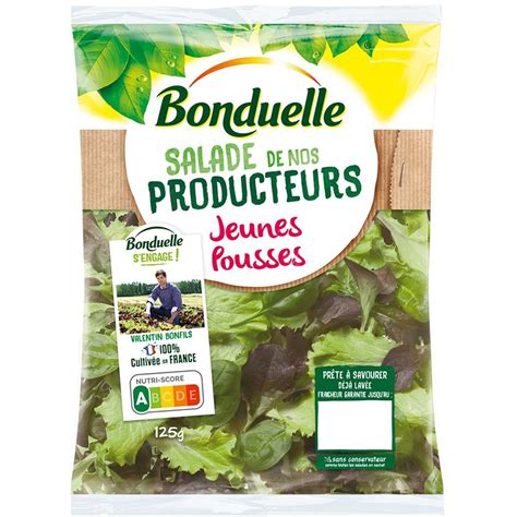 BONDUELLE Bonduelle Salade Du Jour Jeunes Pousses 125g Pas Cher Auchan Fr