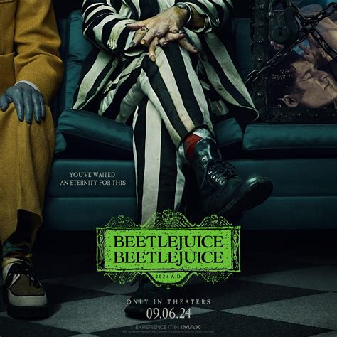 Beetlejuice 2 Poster Highlights the Striped Suit and Kooky Characters