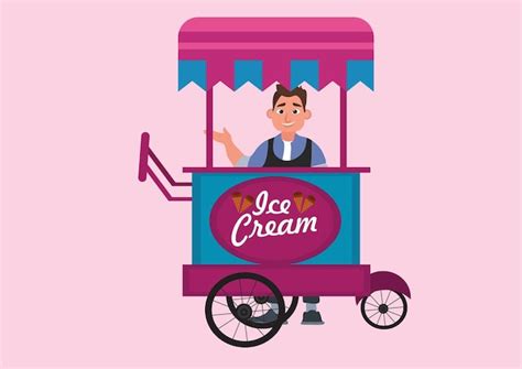 Ilustraci N Del Carrito De Helados Vector Premium