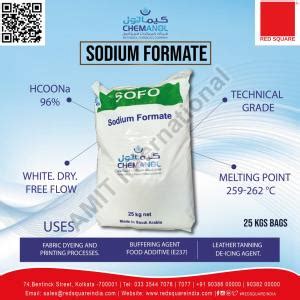 White Hcoona Powder Sodium Formate Sofo For Industry Grade Standard