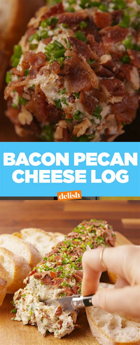 Bacon Pecan Cheese Log Recipe Bacon Pecan Cheese Log Cheese Log Recipes Cheese Log