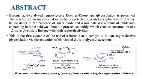 Koenigs Knorr Reaction And Mechanism Ppt