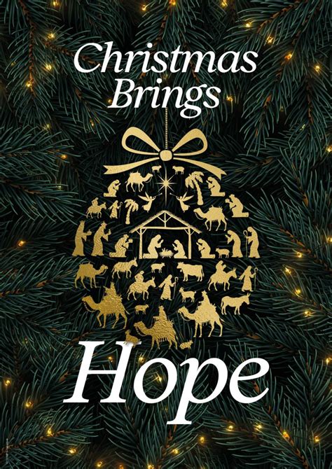 Christmas Brings Hope Message Poster