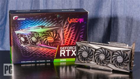 Colorful Igame Geforce Rtx 3080 Vulcan Oc 10g V Review Pcmag