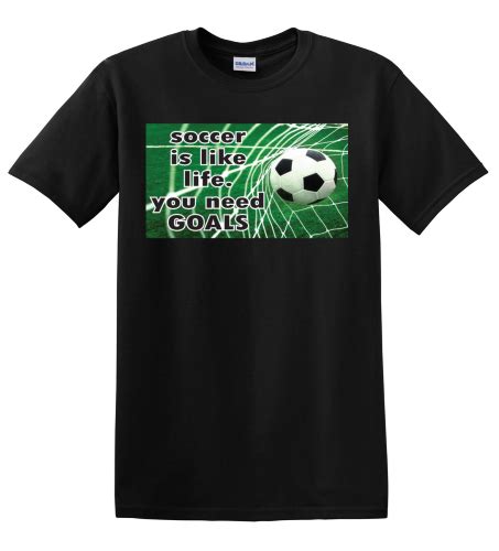 E149249 Epic Adult Youth Soccer Goals Cotton Graphic T Shirts