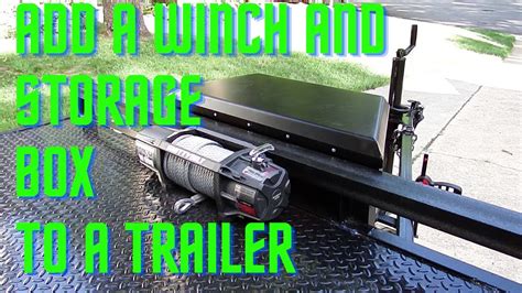 Add A Winch To A Car Trailer Youtube