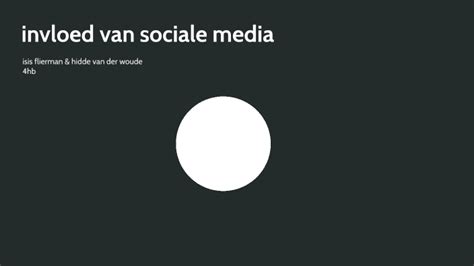 Invloed Van Sociale Media By Isis Flierman On Prezi