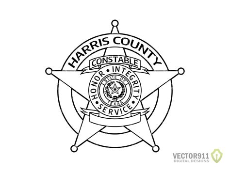 Harris County Texas Constable Badge, TX Police Law Enforcement Logo ...