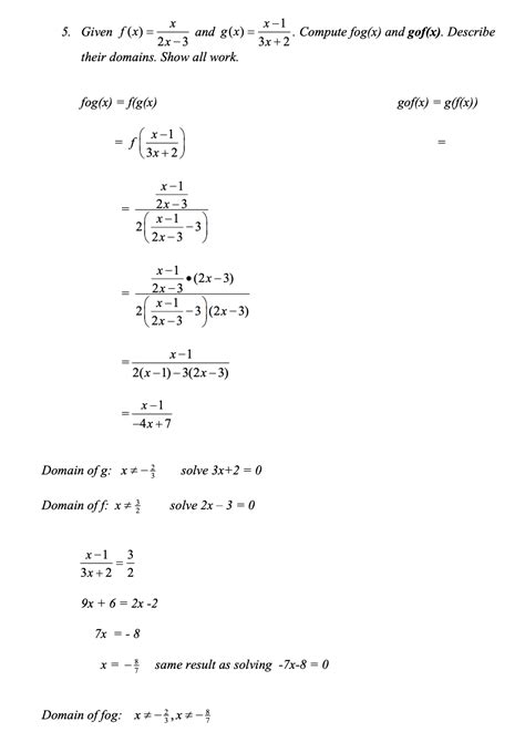 Solved 1 Let F X 3x 2 And G X 5x 7 Compute The