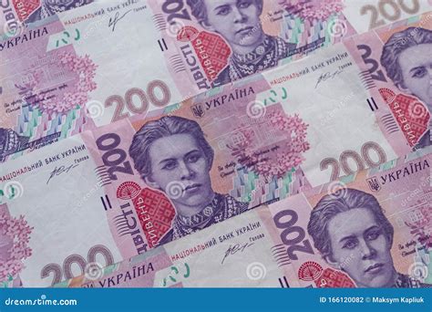 Money Of Ukraine Ukrainian Currency Uah Hryvnia Stock Photo Image