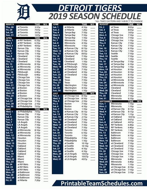 Detroit Tigers Tv Schedule 2022 Printable Printable Schedule