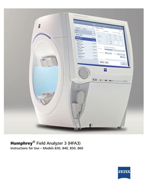 Humphrey Field Analyzer 3 Hfa3 Docslib